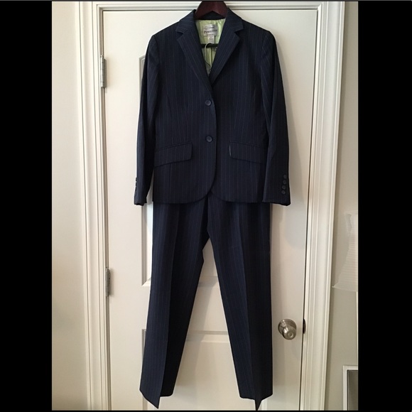 Pendleton navy blue suit with green pin stripes - Picture 1 of 6